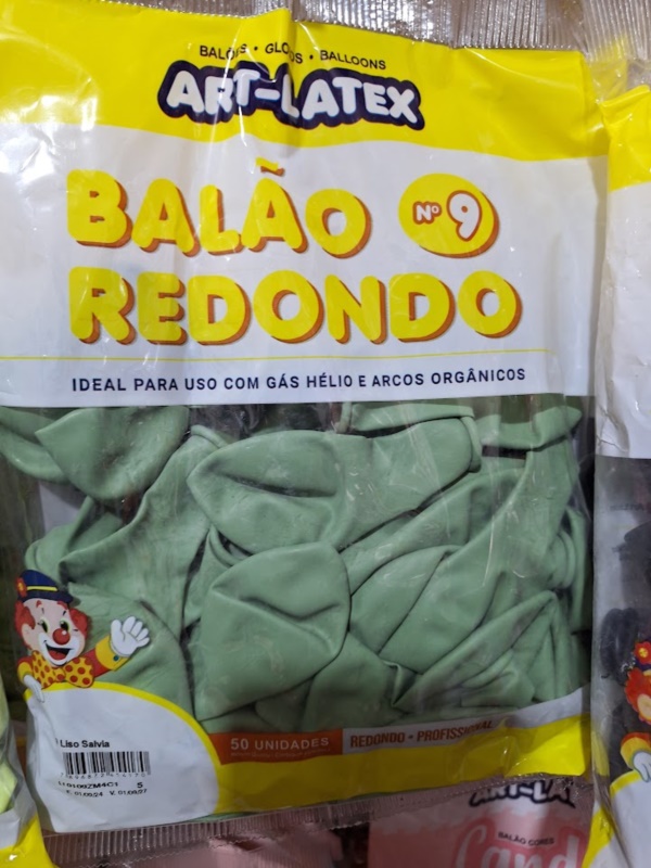 BAL�O N:9 LISO C/50UND SALVIA